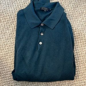 Suitsupply Forest Green Men's Polo Sweater
